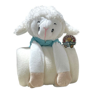 Chelsea Teddy Bear Co Unisex Lamb Plush Cuddler Lovey with Blanket Baby Yourself